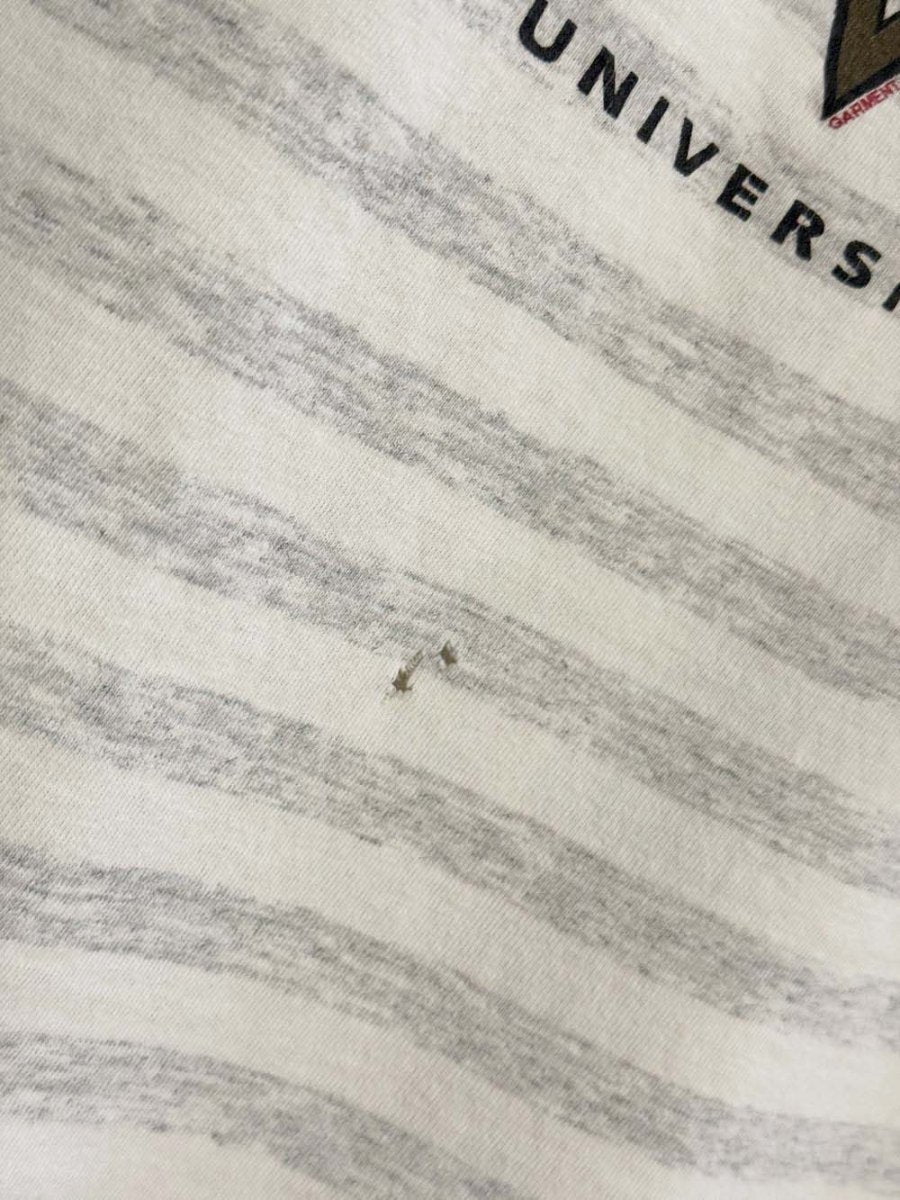 vintage 90s indiana university hoosiers striped tee | made in USA | ultimate sports wear - good market thrift store