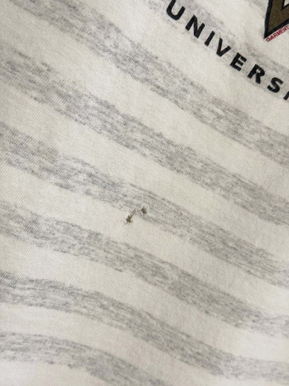 vintage 90s indiana university hoosiers striped tee | made in USA | ultimate sports wear - good market thrift store