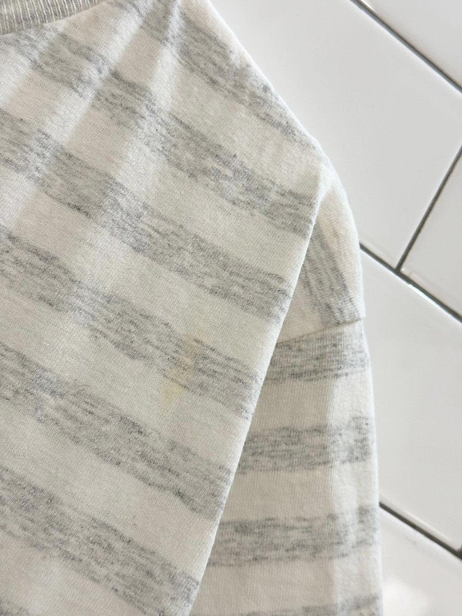 vintage 90s indiana university hoosiers striped tee | made in USA | ultimate sports wear - good market thrift store