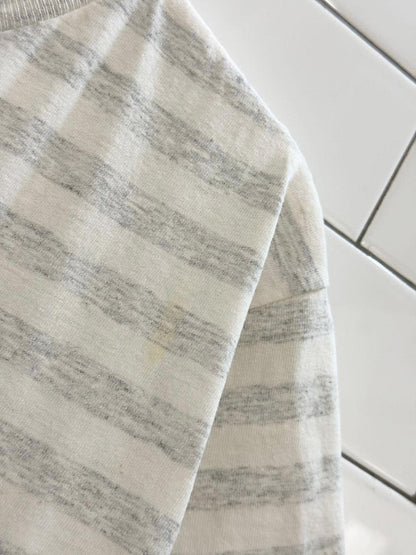 vintage 90s indiana university hoosiers striped tee | made in USA | ultimate sports wear - good market thrift store