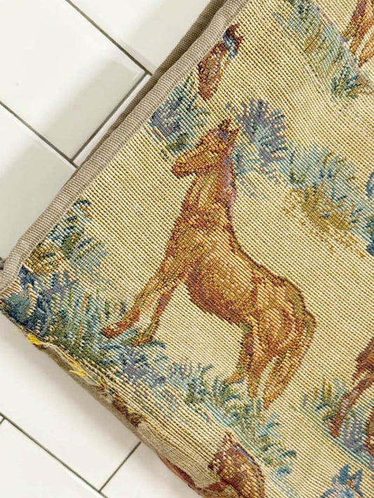 vintage 90s jade woven horses tote bag - good market thrift store