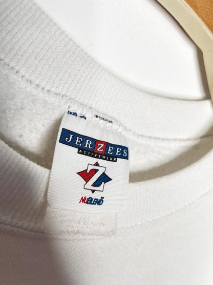 vintage 90s jerzees joy to the world graphic sweatshirt - good market thrift store