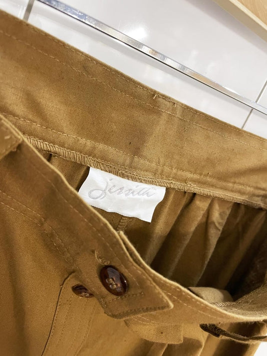 vintage 90s jessica country full button a - line midi skirt - good market thrift store