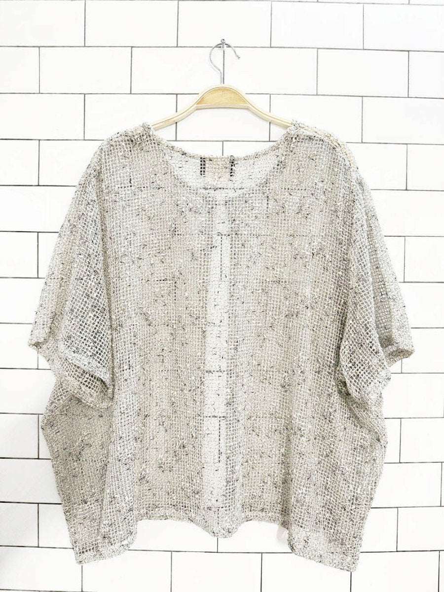 vintage 90s jessica loose knit single button cardigan | made in Canada - good market thrift store
