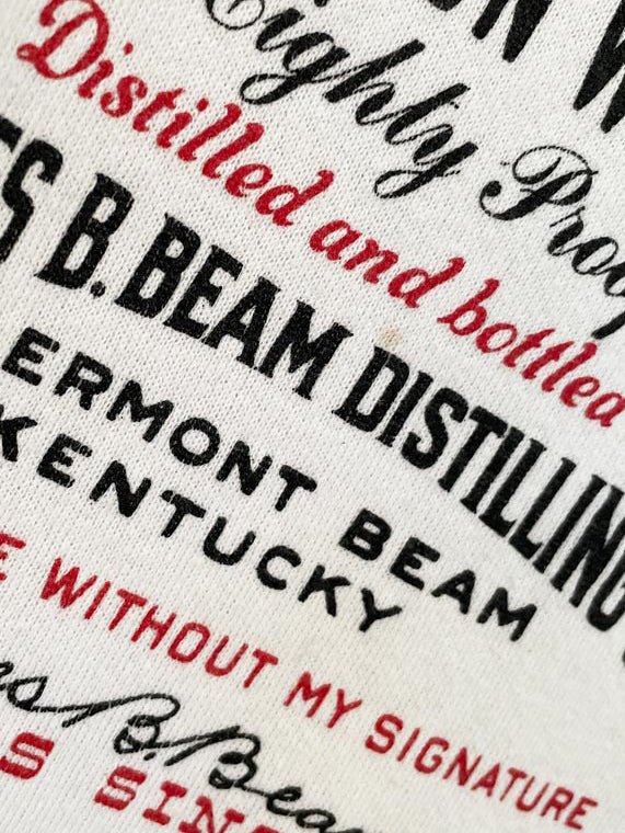 vintage 90s jim beam graphic sweatshirt | jerzees nublend - good market thrift store