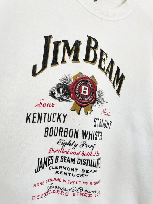 vintage 90s jim beam graphic sweatshirt | jerzees nublend - good market thrift store