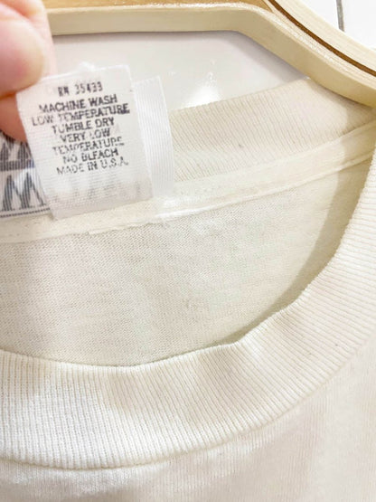 vintage 90s jkb lifeguard cat art graphic tee | made in USA - good market thrift store