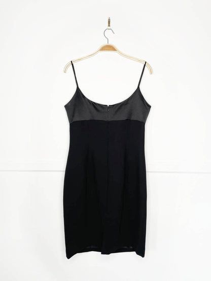 vintage 90s jones new york satin cowl neck drape mini dress - good market thrift store