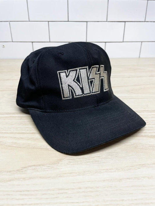 vintage 90s kiss alive tour metallic embroidered hat | head to toe - good market thrift store