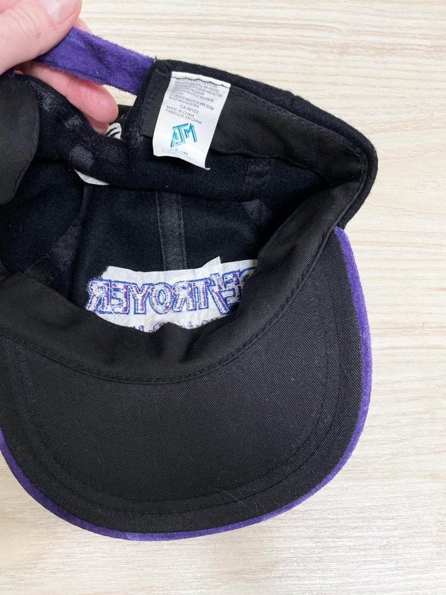 vintage 90s kiss destroyer tribute suede brim wool hat | AJM - good market thrift store