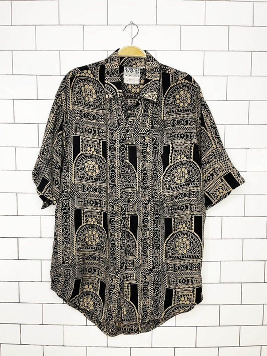 vintage 90s koochee cabana shirt - good market thrift store