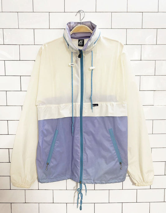 vintage 90s kway two tone windbreaker jacket - good market thrift store