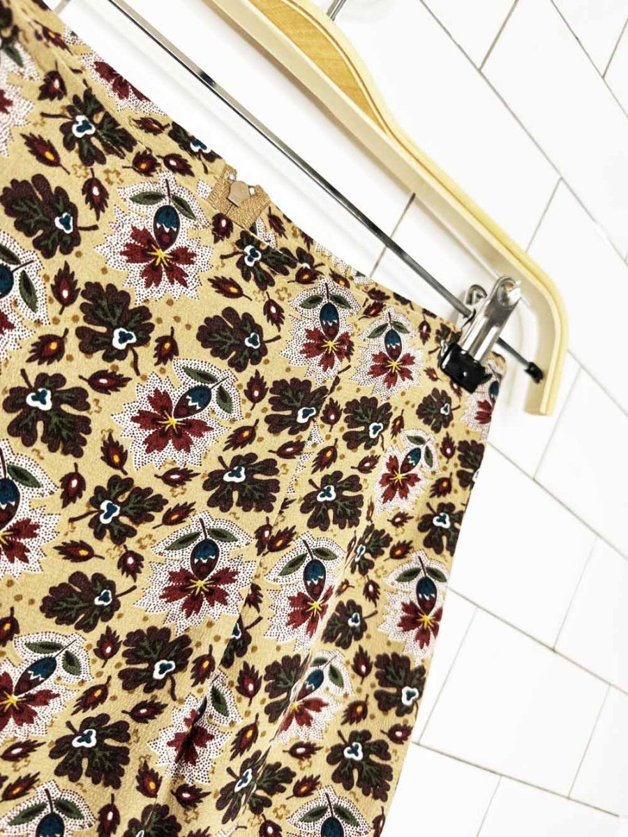 vintage 90s la belle micro floral mini skirt | made in USA - good market thrift store