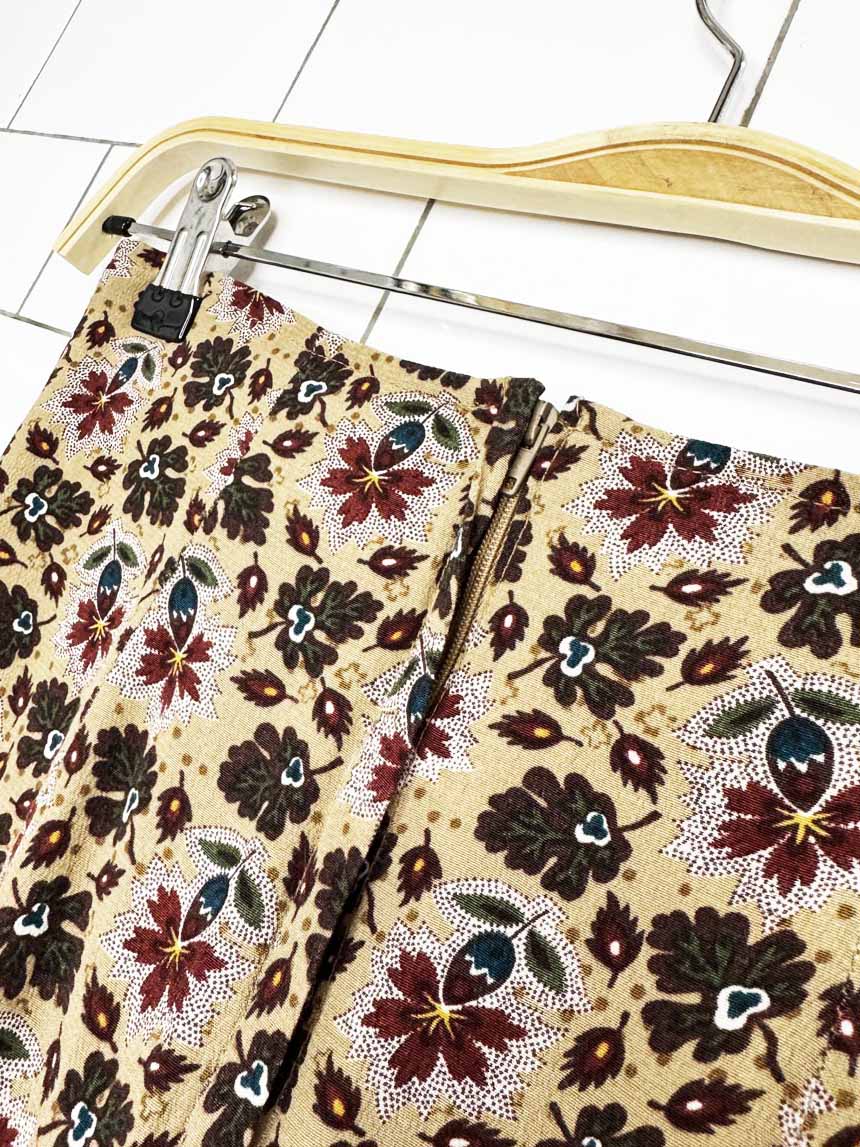 vintage 90s la belle micro floral mini skirt | made in USA - good market thrift store