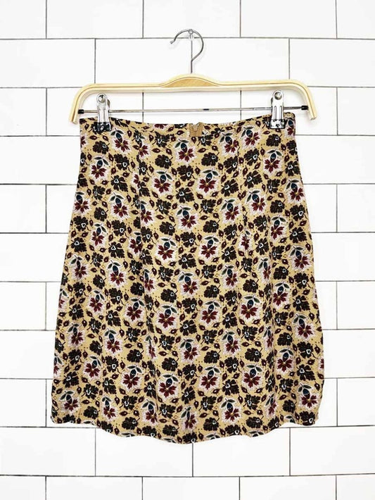 vintage 90s la belle micro floral mini skirt | made in USA - good market thrift store