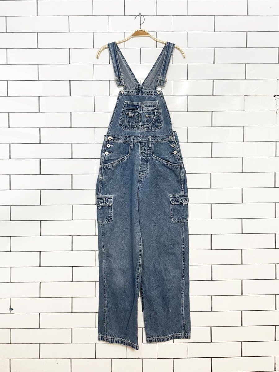 vintage 90s la blues carpenter denim overalls - good market thrift store