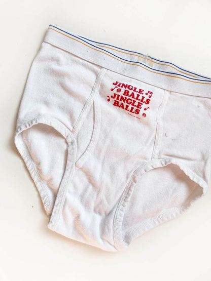 vintage 90s laid back jingle balls tightie whities | gag gift - good market thrift store