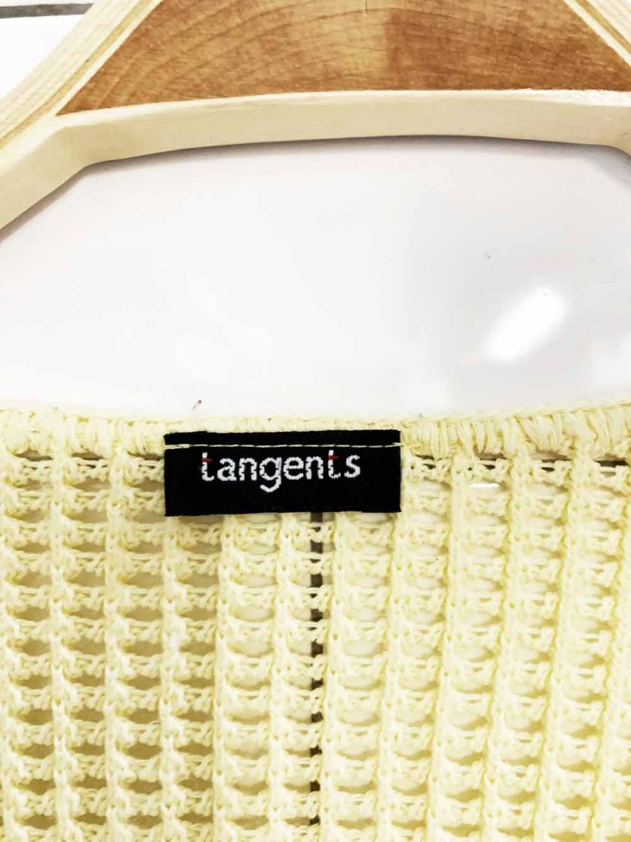 vintage 90s langents loose knit tie front cardigan - good market thrift store