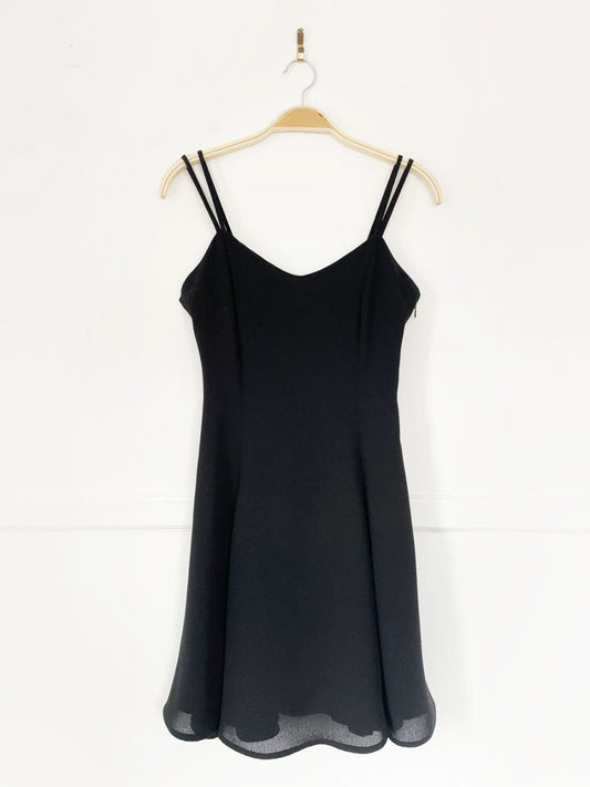 vintage 90s le chateau corset back flare skirt mini dress - good market thrift store