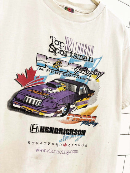vintage 90s le'baron sportsman k&k racing tee - good market thrift store