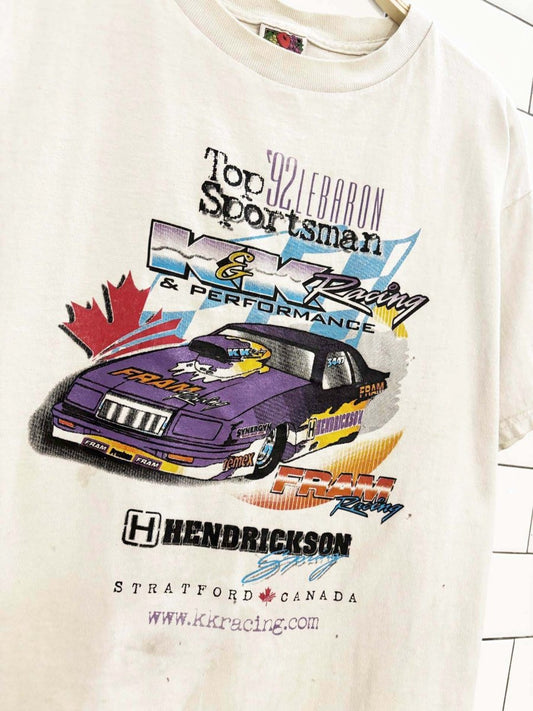 vintage 90s le'baron sportsman k&k racing tee - good market thrift store