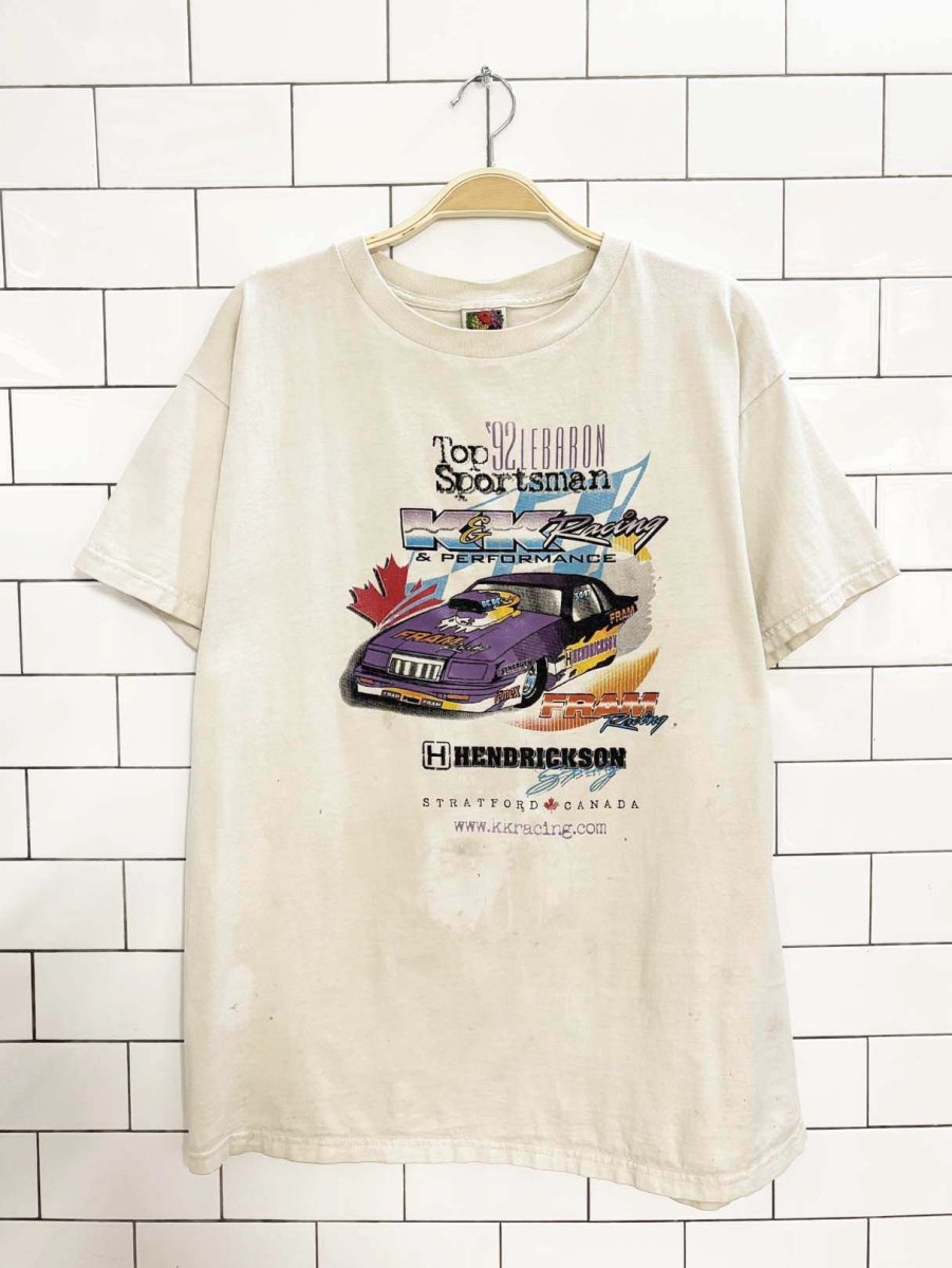 vintage 90s le'baron sportsman k&k racing tee - good market thrift store