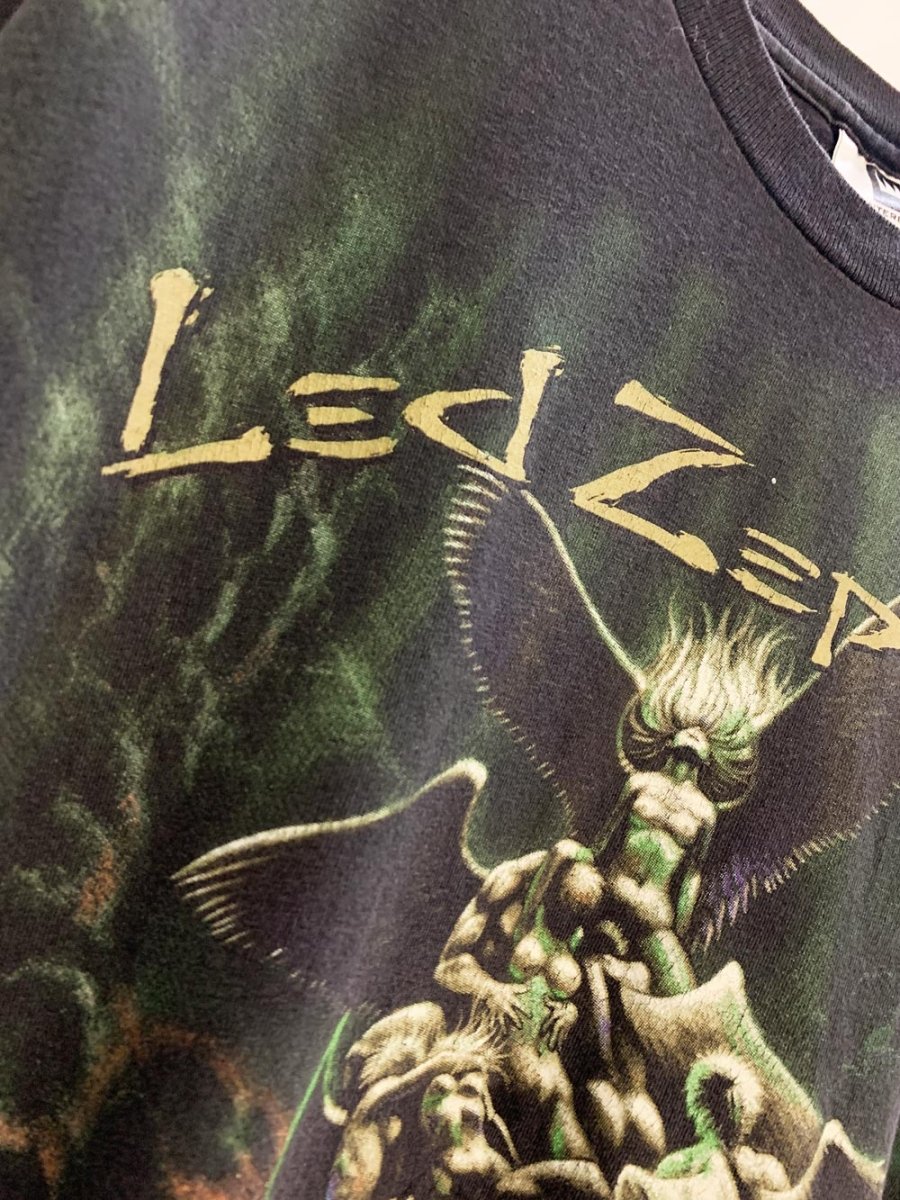 vintage 90s led zeppelin stairway to heaven all over print tee | winterland - good market thrift store