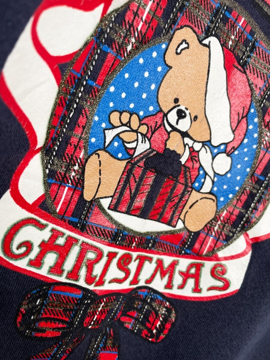 vintage 90s lee beary christmas sweatshirt | made in USA - good market thrift store
