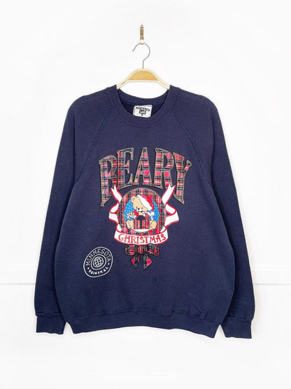 vintage 90s lee beary christmas sweatshirt | made in USA - good market thrift store