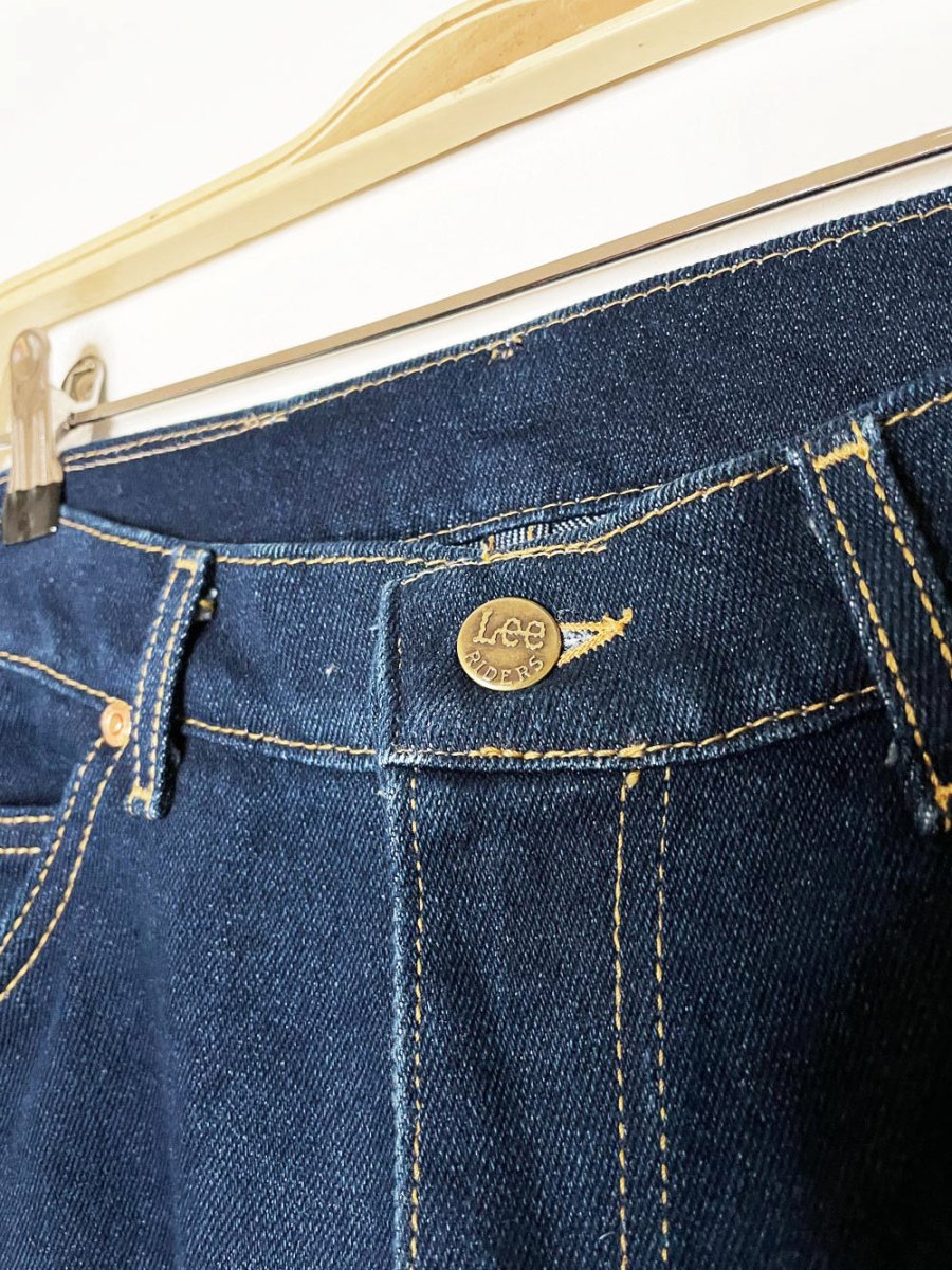 vintage 90s lee high rise stretchy jeans | made in USA - good market thrift store