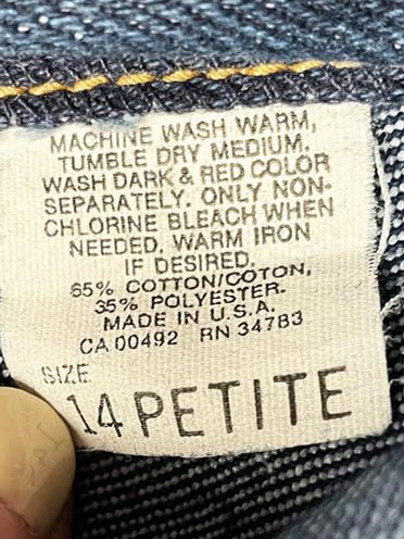 vintage 90s lee high rise stretchy jeans | made in USA - good market thrift store