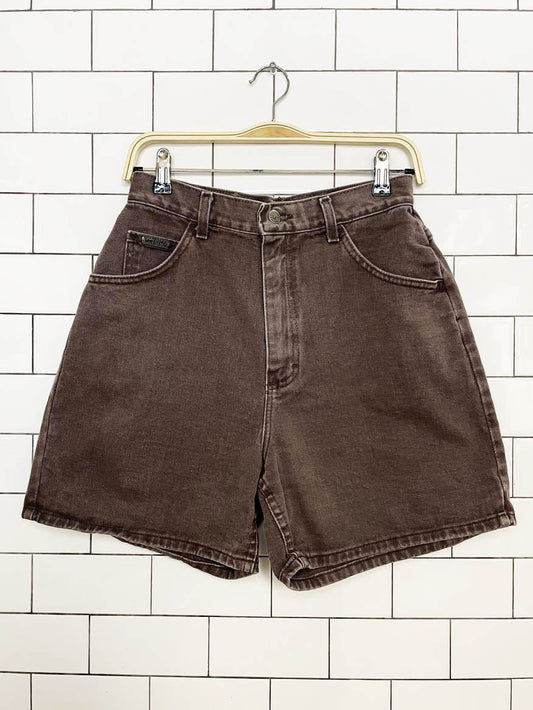 vintage 90s lee rivited denim high rise mom shorts - good market thrift store