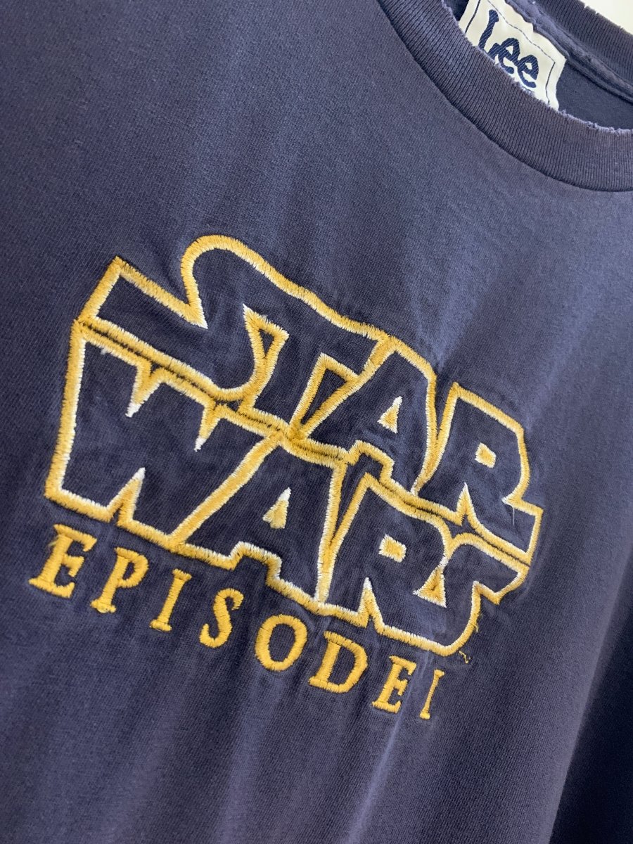 vintage 90s lee star wars episode 1 embroidered tee | made in USA - good market thrift store
