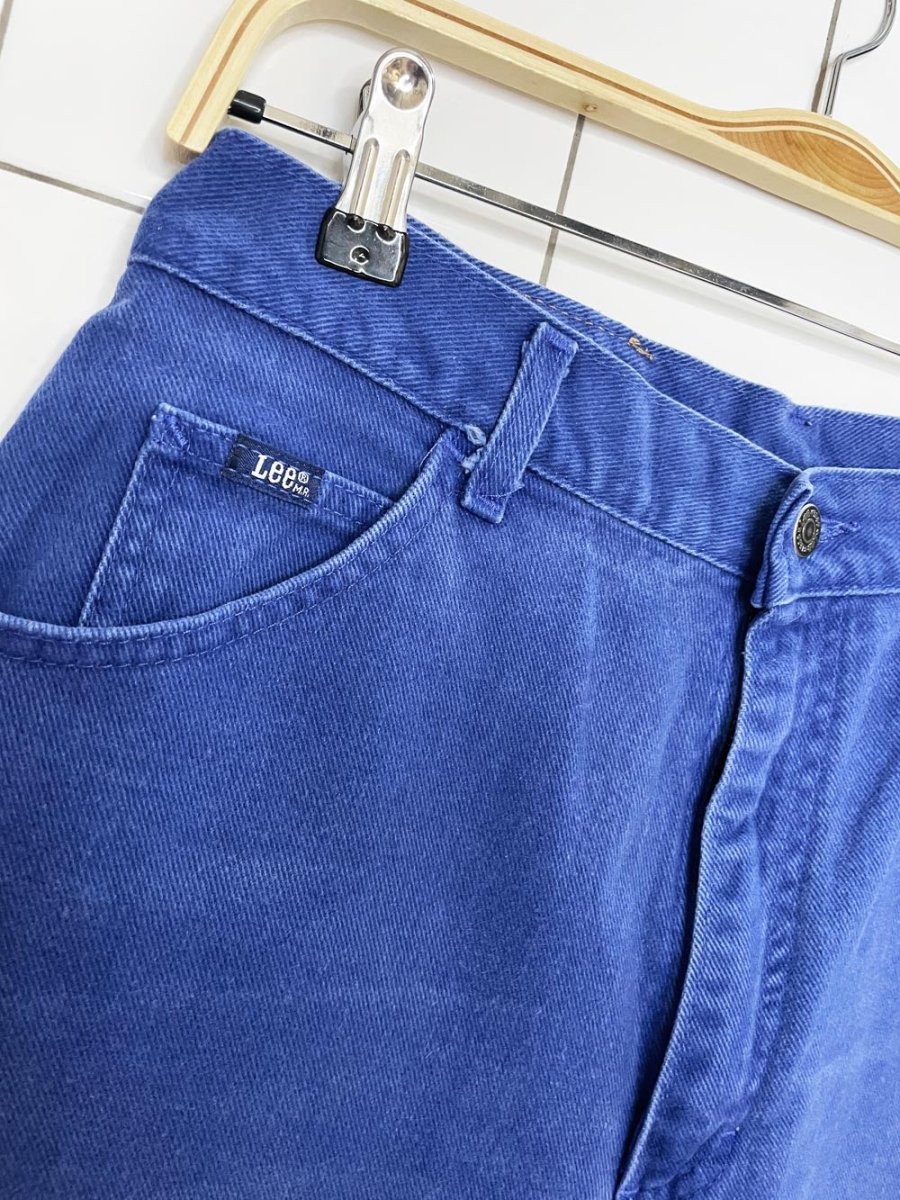 vintage 90s lee wide leg long denim shorts | union made in USA - good market thrift store