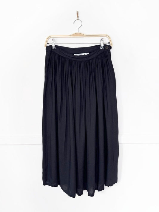 vintage 90s leeds new york pleated full midi skirt - good market thrift store