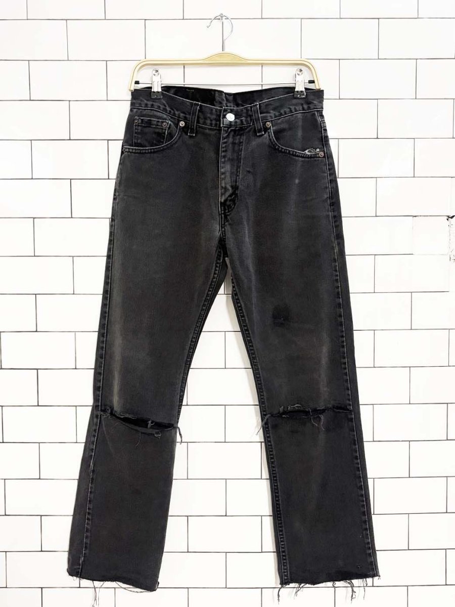 vintage 90s levi's 505 distressed jeans - good market thrift store