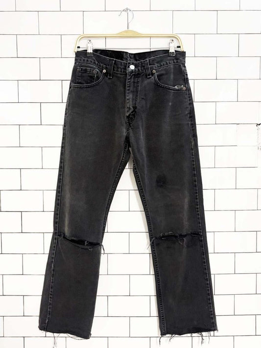 vintage 90s levi's 505 distressed jeans - good market thrift store