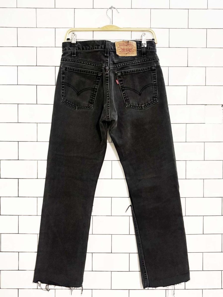 vintage 90s levi's 505 distressed jeans - good market thrift store