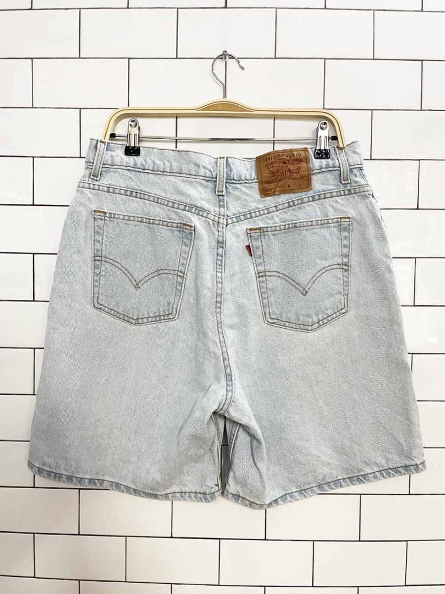 vintage 90s levi's 522 relaxed mom fit denim shorts | made in USA - good market thrift store