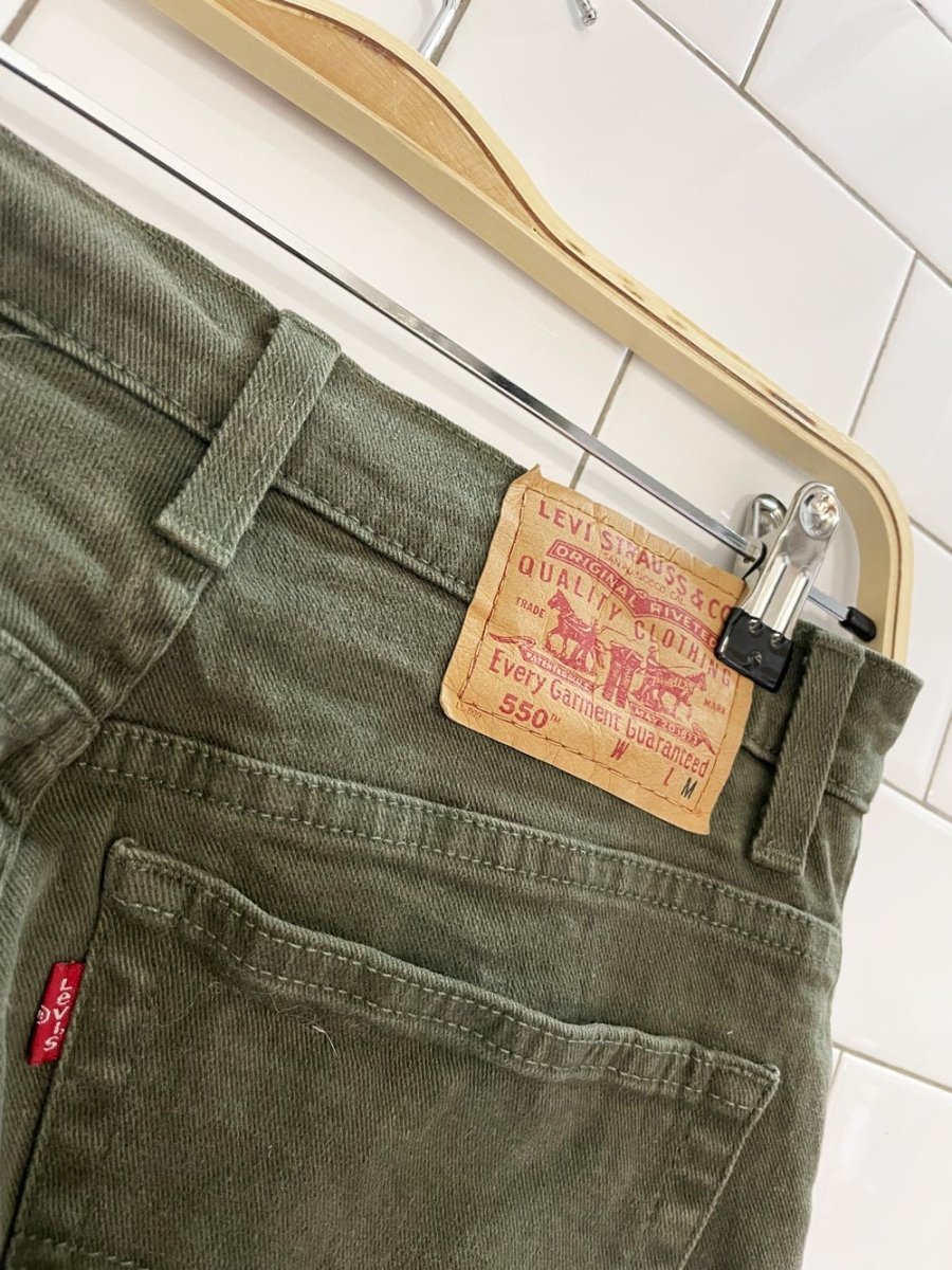 vintage 90s levi's 550 earth tone loose fit jeans - good market thrift store