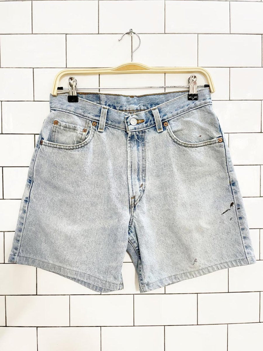 vintage 90s levi's 550 loose denim shorts - good market thrift store