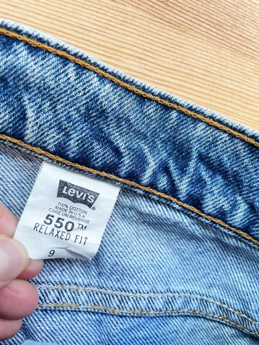 vintage 90s levi's 550 relaxed fit denim shorts | made in USA - good market thrift store