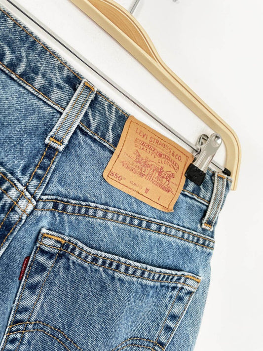 vintage 90s levi's 550 relaxed fit denim shorts | made in USA - good market thrift store