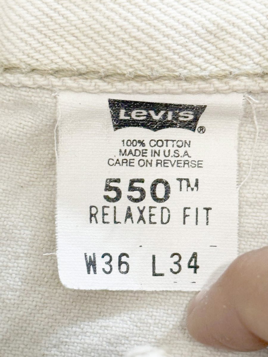vintage 90s levi's 550 relaxed fit straight leg jeans | made in USA - good market thrift store