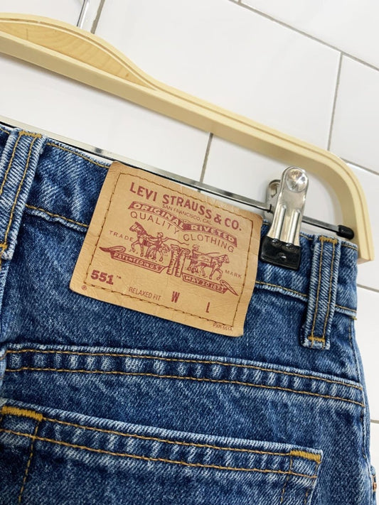 vintage 90s levi's 551 relaxed fit high waisted jeans - good market thrift store