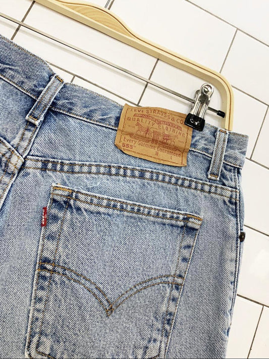 vintage 90s levi's 555 guys fit denim shorts - good market thrift store