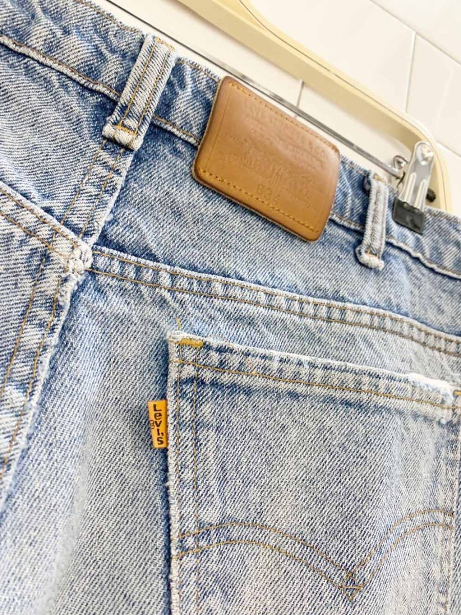 vintage 90s levi's 634 orange tab jeans - good market thrift store