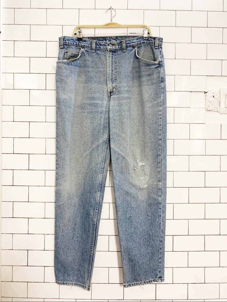 vintage 90s levi's 634 orange tab jeans - good market thrift store