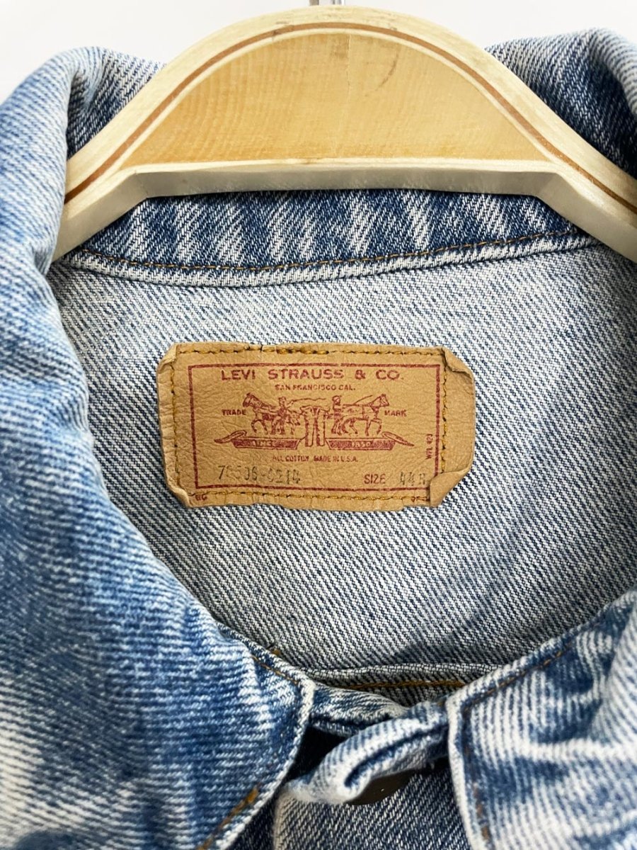vintage 90s levi's 70506 denim trucker jacket | winston rodeo series | made in usa - good market thrift store