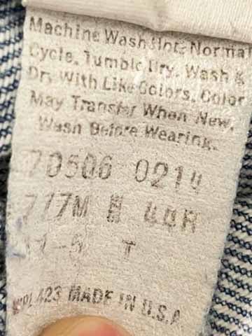 vintage 90s levi's 70506 denim trucker jacket | winston rodeo series | made in usa - good market thrift store